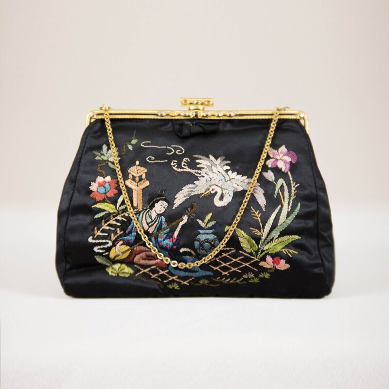 Vintage bag Chinese embroideries