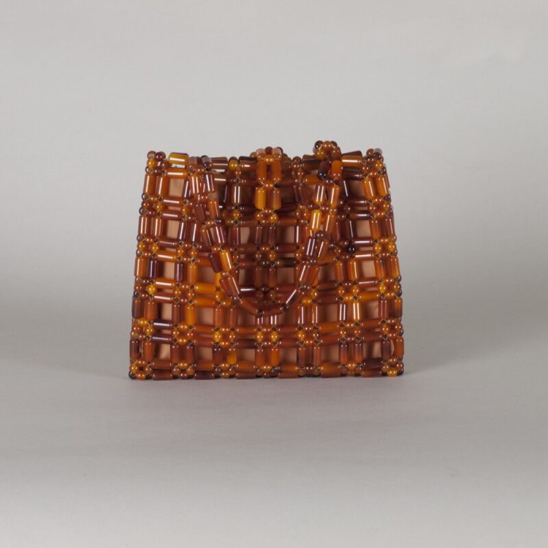 Brown cellulloid vintage bag - Image 2