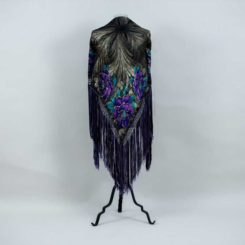 ArtDeco silk golden lamé shawl - Image 2