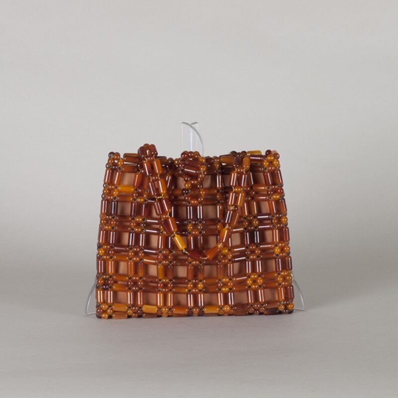 Brown cellulloid vintage bag - Image 3