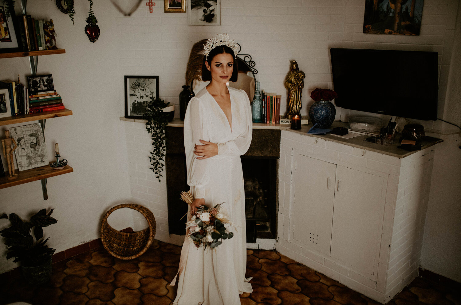 Bohemian bride-vintage dress