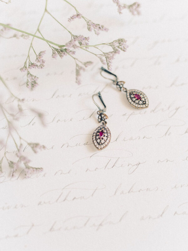 vintgae-earrings-ruby