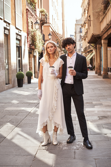 Urban vintage wedding dress