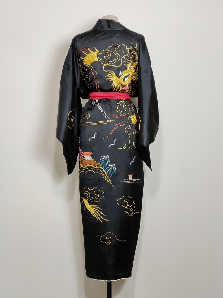 chinese-gold-satin-kimono