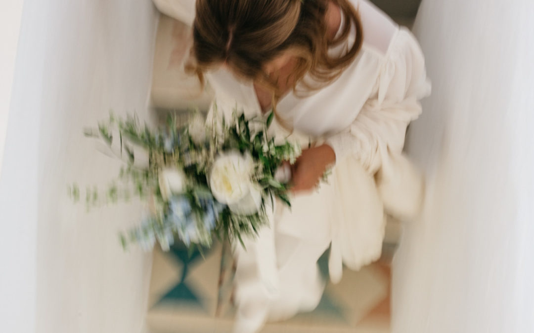 Un vestido de novia boho en Menorca