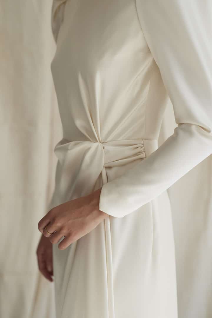 vestido-novia-saten-2 Vestido vintage de novia satinado