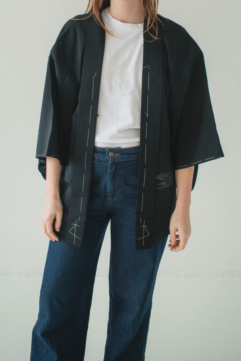 Kimono-corto-negro