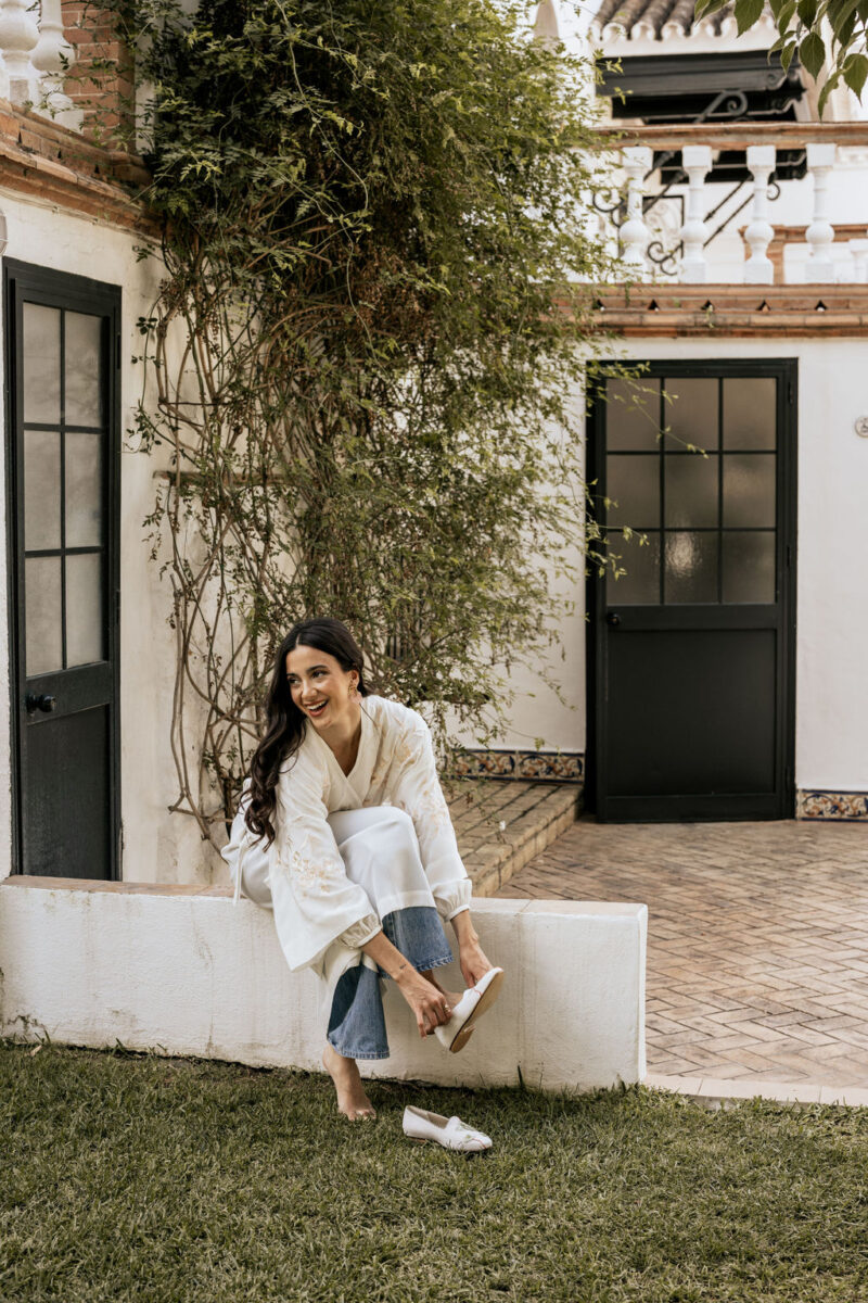 bata de novia bordada kimono
