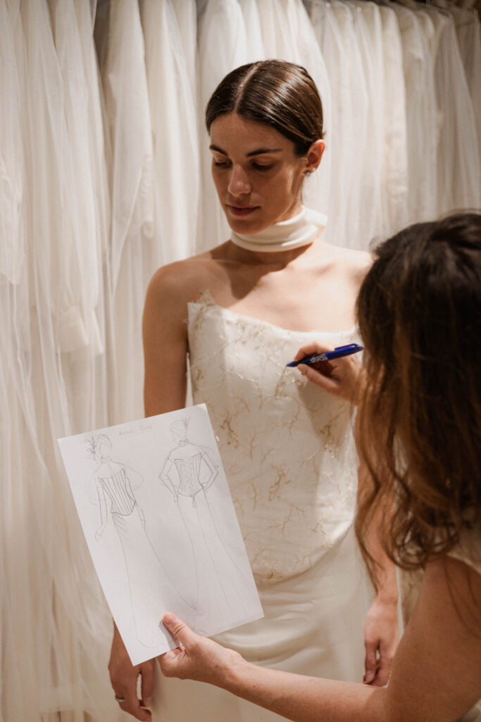 vestido novia corset