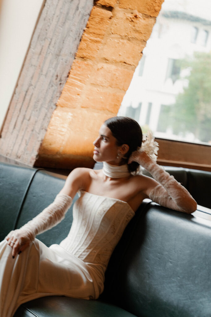 vestido novia corset