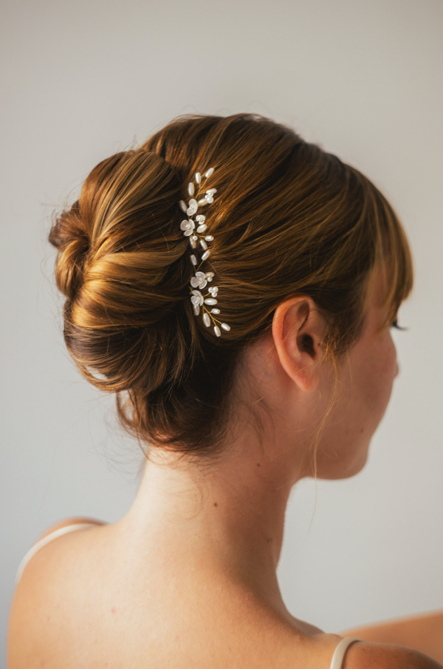 Tocado para novia pequeño