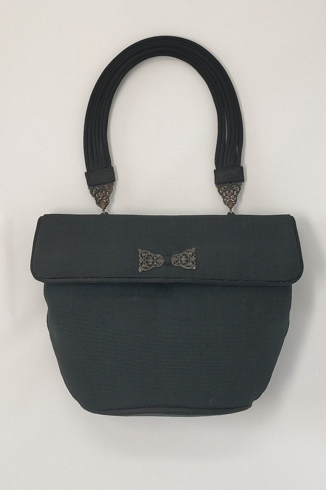 Grosgrain vintage black bag