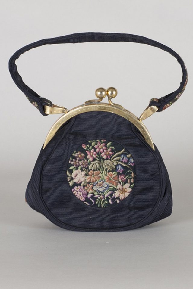 Petit point vintage handbag