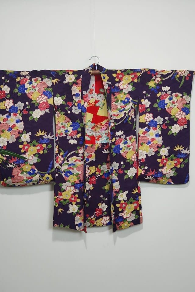 Kimono corto ikebana primavera delante