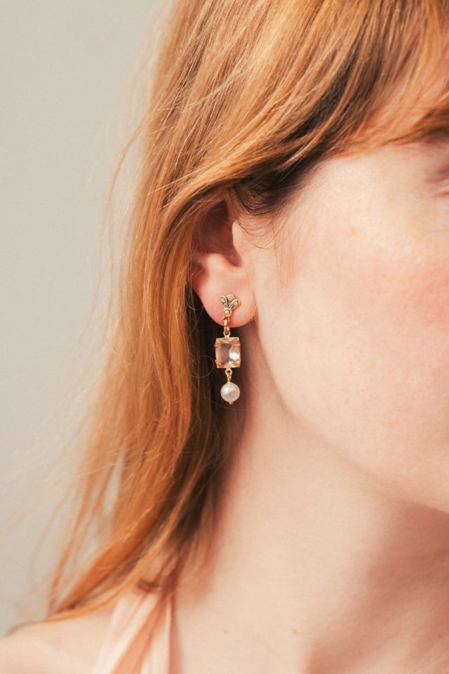 pendientes perla estilo antiguo