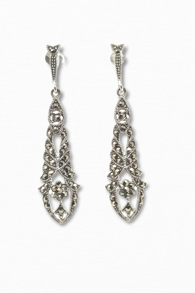 pendientes-plata-marcasitas-estilo-antiguo