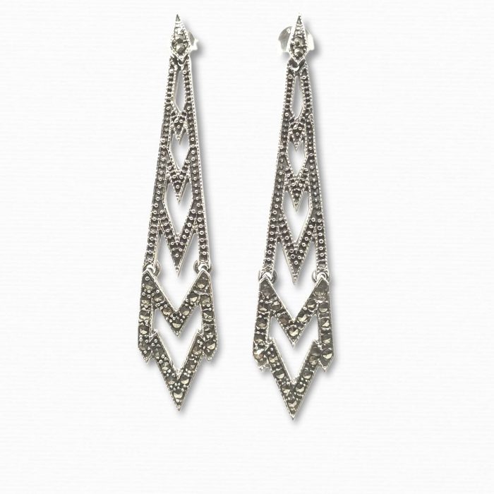 pendientes-plata-marcasitas-estilo-antiguo