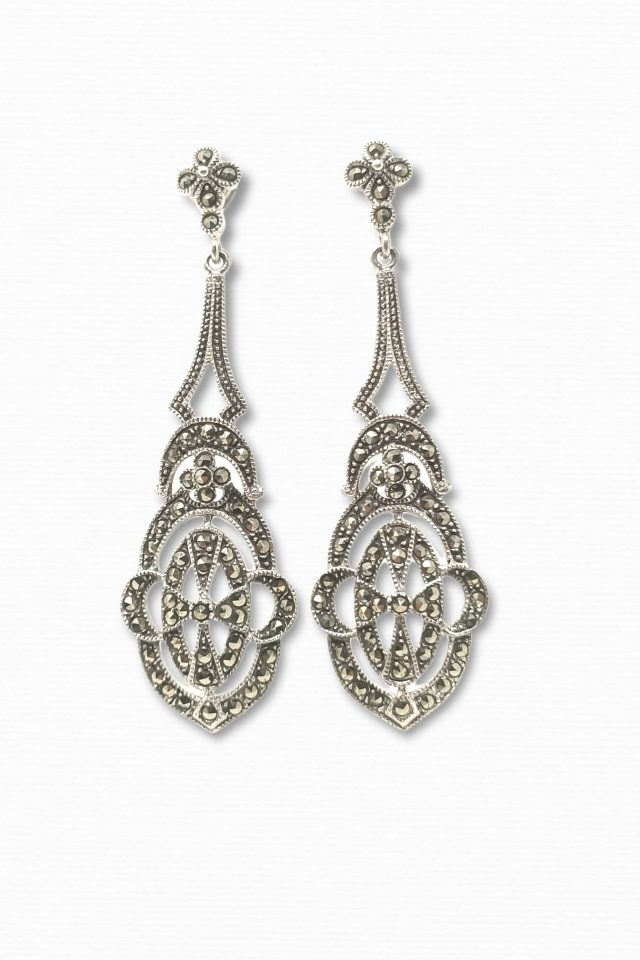 pendientes-plata-marcasitas-estilo-antiguo