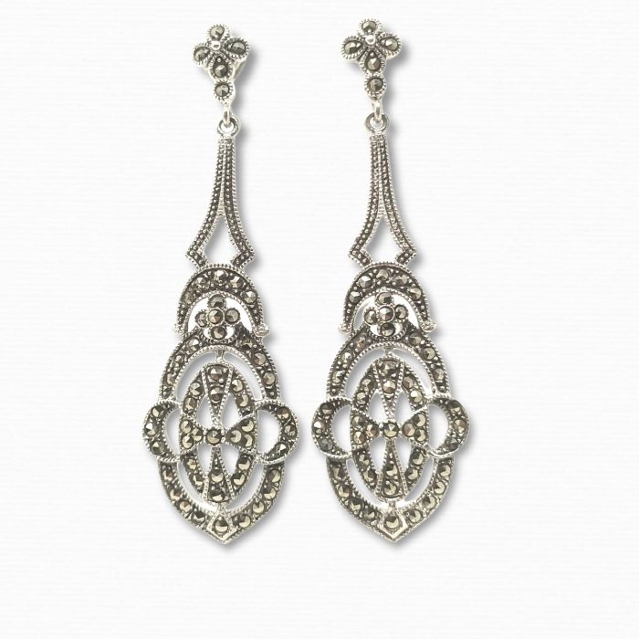 pendientes-plata-marcasitas-estilo-antiguo