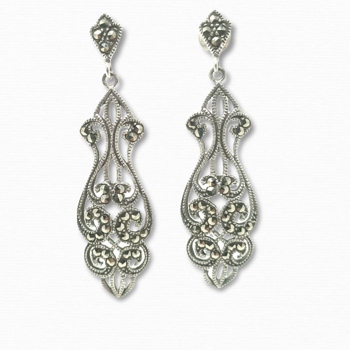 pendientes-plata-marcasitas-estilo-antiguo