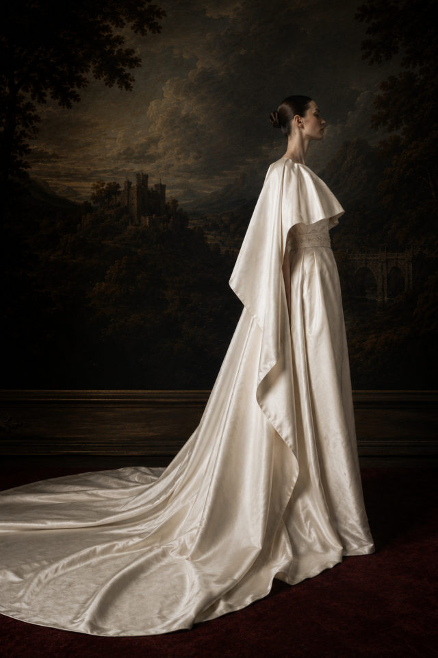 vestido unico capa novia vintage (2)